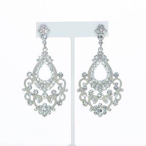 Charming Charlie Clear Rhinestone Earrings